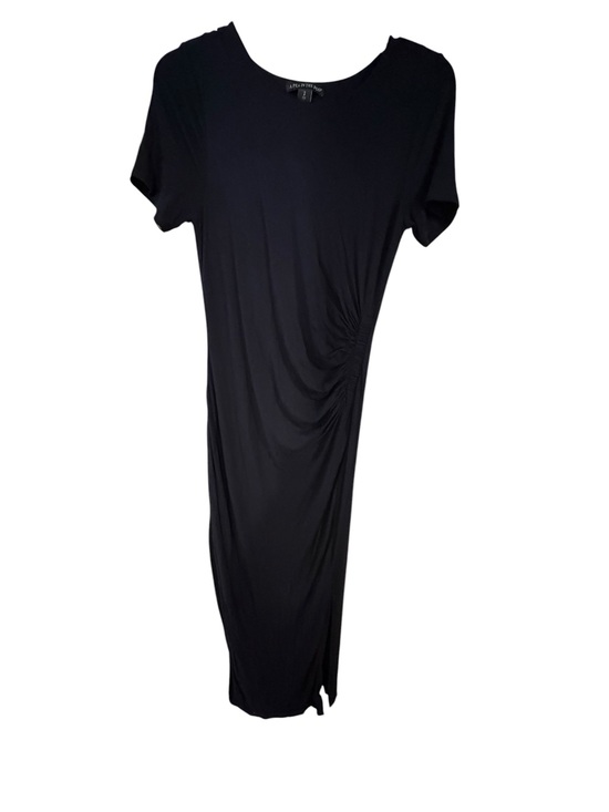 A Pea in the Pod Dresses & Skirts - A Pea In The Pod Black Ruched Maternity Midi Maxi Dress Small